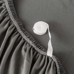 8-SOGA 3-Seater Grey Sofa Cover Couch Protector High Stretch Lounge Slipcover Home Decor