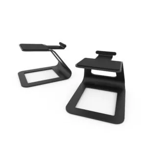 Kanto S6W Angled Desktop Speaker Stands for Large Speakers - Pair, White