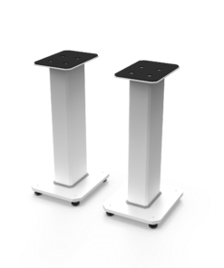 Kanto SX22W 22" Tall Fillable Speaker Stands with Isolation Feet - Pair, White