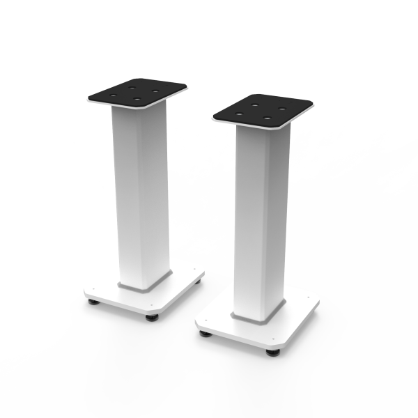 Kanto SX22W 22" Tall Fillable Speaker Stands with Isolation Feet - Pair, White