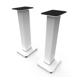 Kanto SX26W 26" Tall Fillable Speaker Stands with Isolation Feet - Pair, White