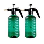 1-SOGA 2X 2 Liter Mist Water Spray Bottle Hand Held Pressure Adjustable Nozzle with Top Pump Indoor Outdoor Gardening