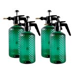 1-SOGA 4X 2 Liter Mist Water Spray Bottle Hand Held Pressure Adjustable Nozzle with Top Pump Indoor Outdoor Gardening