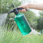 3-SOGA 4X 2 Liter Mist Water Spray Bottle Hand Held Pressure Adjustable Nozzle with Top Pump Indoor Outdoor Gardening