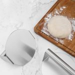 3-SOGA 2X Stainless Steel Burger Press Heavy-Duty Round Bacon Grill Smasher Flat Bottom Patty Maker