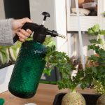 4-SOGA 2 Liter Mist Water Spray Bottle Hand Held Pressure Adjustable Nozzle with Top Pump Indoor Outdoor Gardening