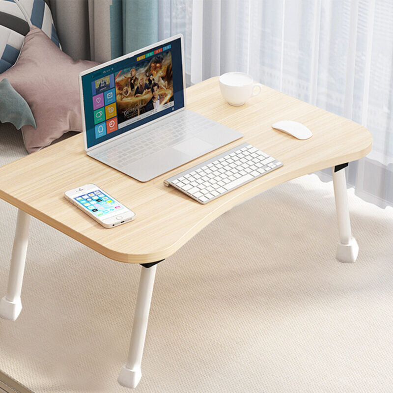 SOGA 2X Beige Portable Bed Table Adjustable Foldable Bed Sofa Study Table Laptop Mini Desk Breakfast Tray Home Decor - Image 2