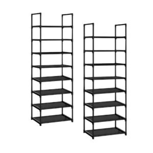 SOGA 2X 8 Tier Shoe Storage Shelf Space-Saving Caddy Rack Organiser with Handle