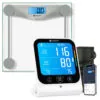 Etekcity Digital Body Weight Bathroom Scale, Silver & Etekcity Smart Blood Pressure Monitor, White Bundle
