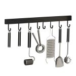 1-SOGA 41cm Wall Mounted Kitchen Utensil Storage Rack Space-Saving Spatula Organiser with Durable Hooks