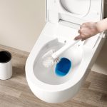 7-SOGA 2X 27cm Wall-Mounted Toilet Brush with Holder Bathroom Cleaning Scrub White