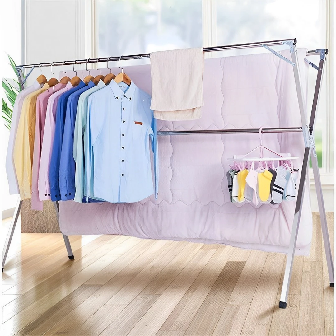 SOGA Grey Flip Top Underwear Storage Box Foldable Wardrobe