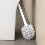 8-SOGA 27cm Wall-Mounted Toilet Brush with Holder Bathroom Cleaning Scrub White