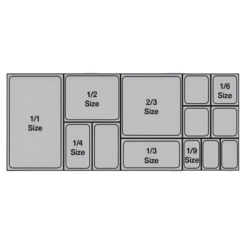 8-SOGA 200mm Clear Gastronorm GN Pan 1/3 Food Tray Storage with Lid