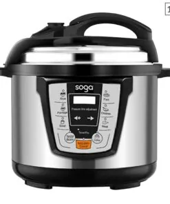 SOGA Electric Stainless Steel Pressure Cooker 12L 1600W Multicooker 16