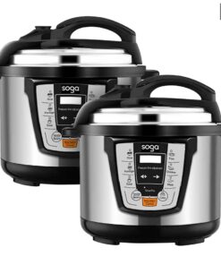 SOGA 2X Electric Stainless Steel Pressure Cooker 8L 1600W Multicooker 16