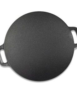 SOGA 37cm Cast Iron Induction Crepes Pan Baking Cookie Pancake Pizza Bakeware