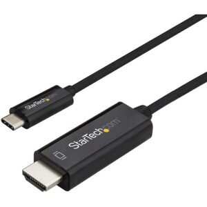 STARTECH.COM 1M USB-C (THUNDERBOLT3) TO HDMI ADAPTER CABLE, 4K, BLACK, 3YR