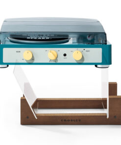 Gadhouse Brad MKII Record Player - Green + Bundled Crosley Record Storage Display Stand