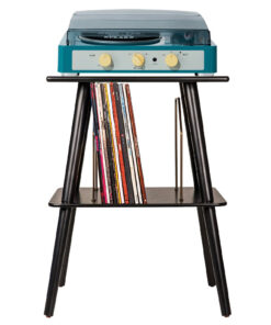Gadhouse Brad MKII Record Player - Green + Entertainment Stand Bundle - Black