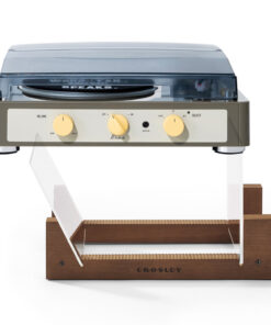 Gadhouse Brad MKII Record Player - Grey + Bundled Crosley Record Storage Display Stand