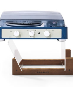 Gadhouse Brad MKII Record Player - Navy + Bundled Crosley Record Storage Display Stand