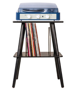 Gadhouse Brad MKII Record Player - Navy + Entertainment Stand Bundle - Black
