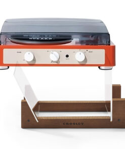 Gadhouse Brad MKII Record Player - Tangerine + Bundled Crosley Record Storage Display Stand
