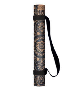 Yoga Design Lab Cork Yoga Mat 1.5mm Mandala Black