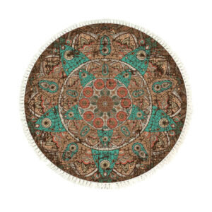 SOGA 90cm Mandala Round Area Thick Anti-slip Doormat, Home Decor