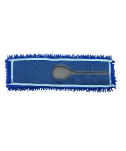 SOGA 100x22 Blue Microfiber Flat Mop Floor Cleaning Pads Rotating Dust Remover