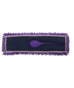 SOGA 90x22 Purple Microfiber Flat Mop Floor Cleaning Pads Rotating Dust Remover