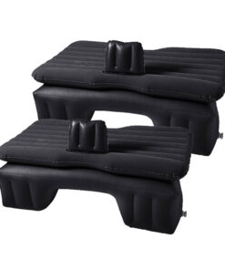 SOGA 2X Inflatable Car Mattress Portable Travel Camping Air Bed Rest Sleeping Bed Black
