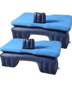 SOGA 2X Inflatable Car Mattress Portable Travel Camping Air Bed Rest Sleeping Bed Blue