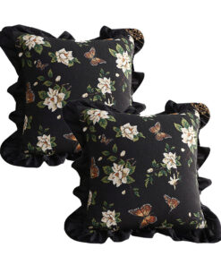 SOGA 2X 45cm Square Vintage Decorative Embroidered Square Throw Pillow