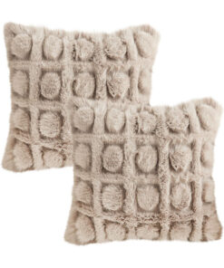 SOGA 2X 45cm Wabi-sabi Herringbone Plush Square Throw  Pillow