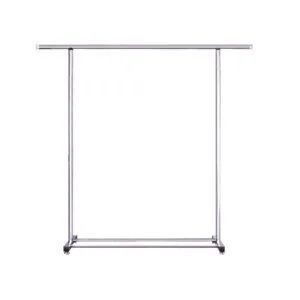 SOGA 125cm Stainless Steel Floor-Standing Clothes Rack - Durable and Space-Saving Laundry Organizer