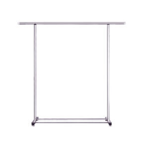 SOGA 150cm Stainless Steel Floor-Standing Clothes Rack - Durable and Space-Saving Laundry Organizer