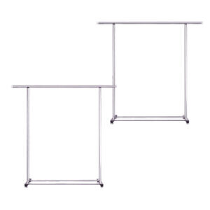 SOGA 2X 180cm Stainless Steel Floor-Standing Clothes Rack - Durable and Space-Saving Laundry Organizer