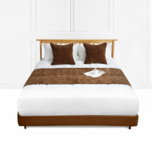 SOGA 45cm Chocolate Bed Wabi-sabi Elegant Japanese Style for Bed Set of 3
