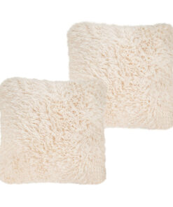 SOGA 2X 50CM Beige Pillow Plush Sofa Cushion, Soft Fabric, Modern Couch Velvet, Decorative Throw Pillow