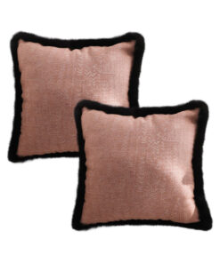 SOGA 2X 50cm Mid-century Style Raised Embroidery Texture Edged Square Throw Pillow