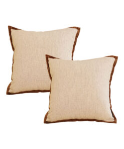 SOGA 2X 50cm Vintage Cover Square Decorative Beautiful with Polyester Made Throw Pillow