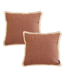 SOGA 2X 45cm Square Vintage Decorative Cover with Beautiful Made Throw Pillow