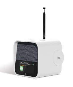Lexon Oslo Dab & Fm Alarm Clock Radio / Bluetooth Speaker / Wireless Charger - White