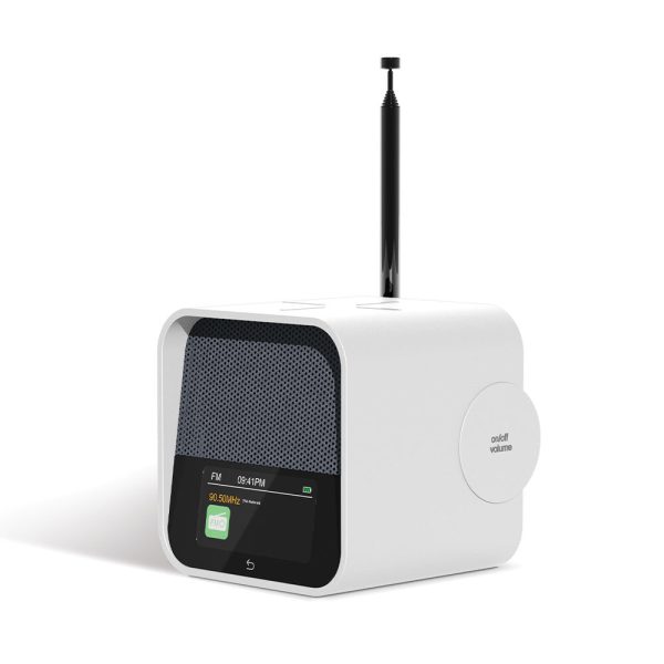 Lexon Oslo Dab & Fm Alarm Clock Radio / Bluetooth Speaker / Wireless Charger - White