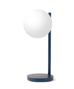 Lexon Bubble Desk Lamp With Built-In Wireless Charger - Blue