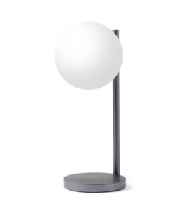 Lexon Bubble Desk Lamp With Built-In Wireless Charger - Gunmetal