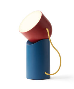 Lexon Orbe Portable Led Lamp With Moving Head - Blue Red Yellow