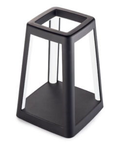 Lexon Lantern Portable Lamp With Built-In Wireless Charger - Black